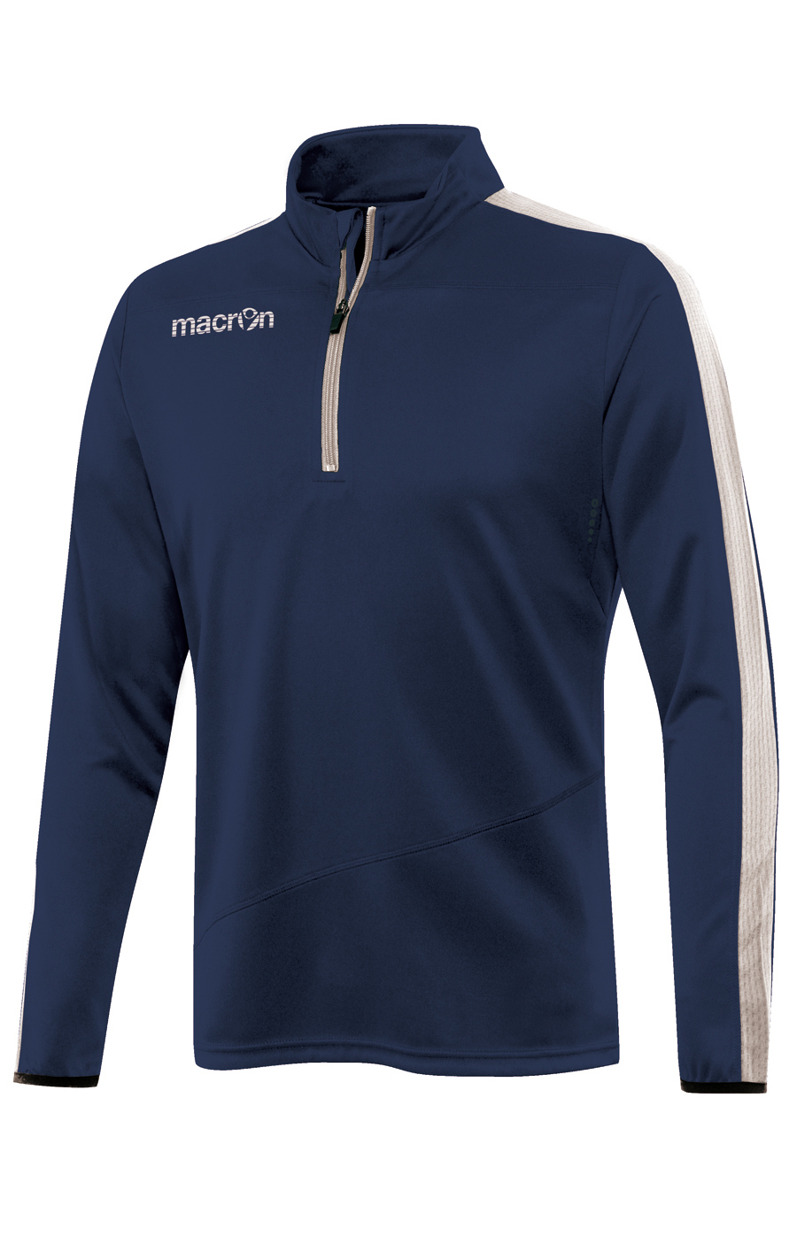 NAVY/WHITE Talent 1/4 Zip Top Macron Sports Hub Neath