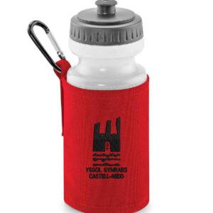 [E] NTH-0933 Ysgol Gymraeg Castell-Nedd Water Bottle Red