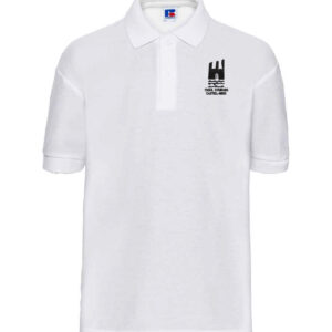 [E] NTH-0933 Ysgol Gymraeg Castell-Nedd White Polo Shirt