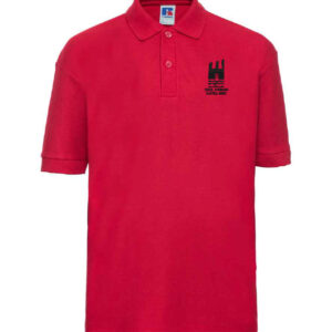 [E] NTH-0933 Ysgol Gymraeg Castell-Nedd Red Polo Shirt