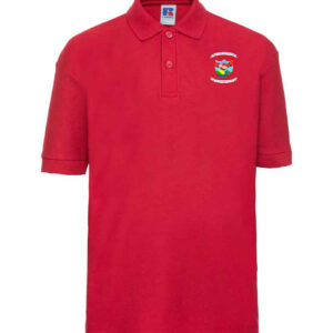 [NTH-1077] Cwmafan Primary Children Red Polo [E]