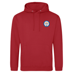 NTH-557 JH0001 Gnoll Primary School Leavers Fire Red Hoodie 2027 SR [E+P]