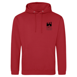 NTH-933 JH001B Ysgol Gynradd Gymraeg Castell Nedd Leavers Fire Red Hoodie JR [E+P]
